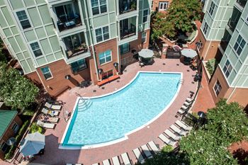 Aerial view of pool